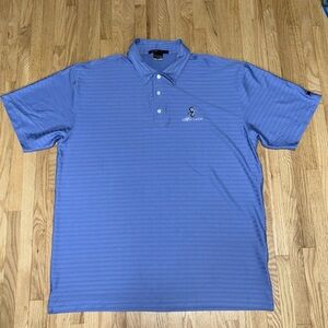 Nike Fit Dry Tiger Woods Collection Striped Short Sleeve Golf Polo T-Shirt